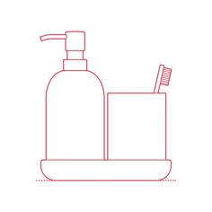 Objects Bathroom Sink Accessories Laser Cut Svg File, Free Vectors File